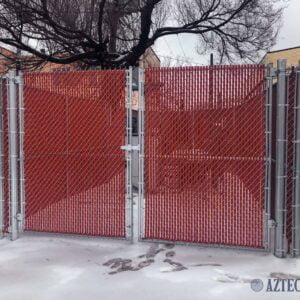 Double Swing Gate with Privacy Slots