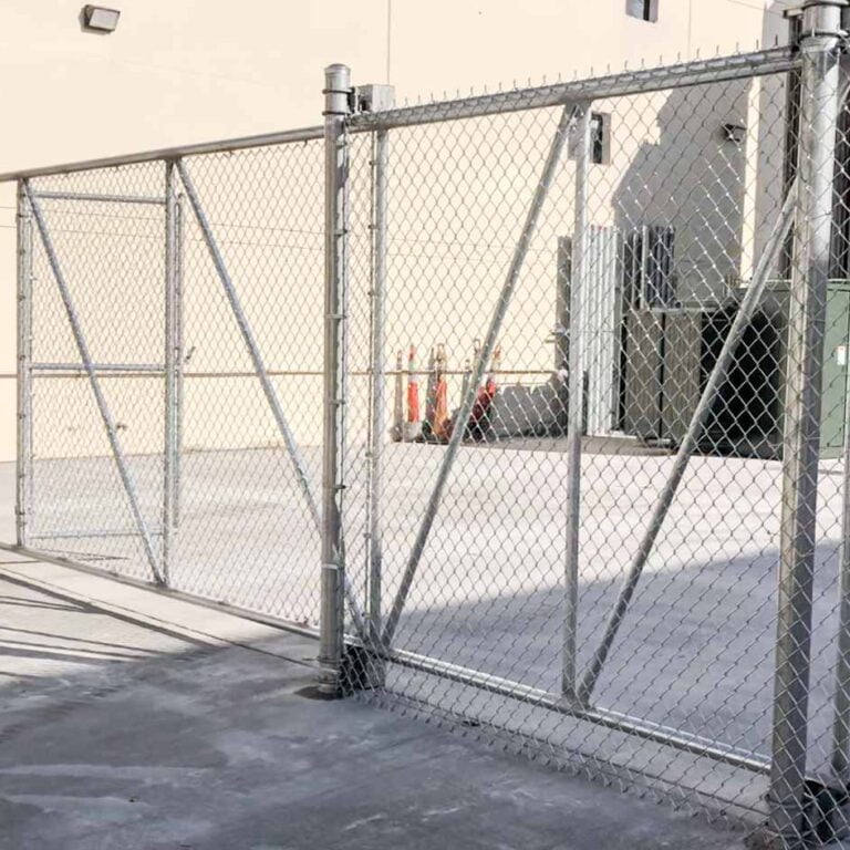 Commercial Galvanized chain link sliding gate