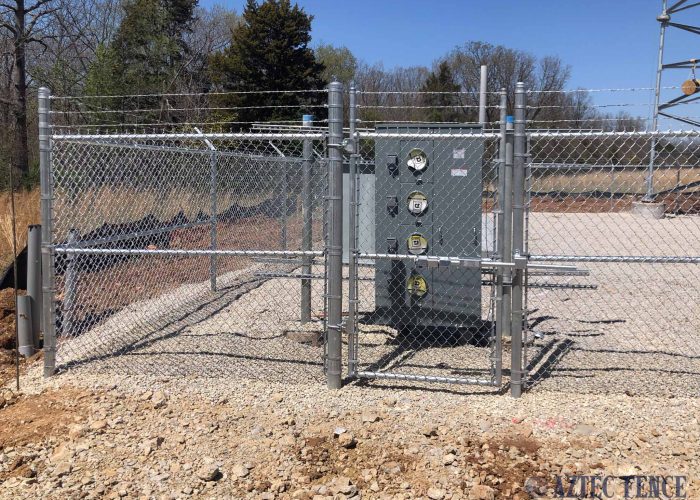 Commercial Galvanized chain link swing gate