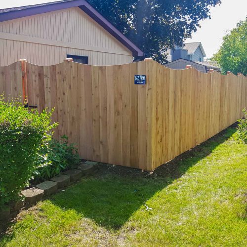 Residential wood solid privacy fence-04